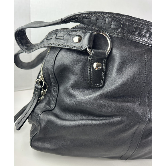 Coach Soho Courtney Buckle Domed Leather Shoulder Bag Flap Fold Over Satchel - Picture 11 of 16